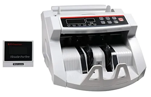 TEMPO DI SALDI Professioneller Banknotenzähler mit Falschgelddetektor und LED-Display