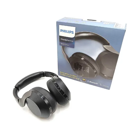 Hi Res Kopfhörer ANC Bluetooth Komfortabel Flexibel Sprachassistent Schwarz Gehä