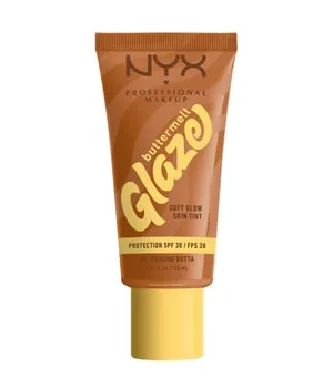 NYX Professional Makeup Buttermelt Glaze Soft Glow Skin Tint SPF 30 Flüssige Foundation 30 ml Nr. 6 - Praline Butta