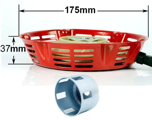 17,5CM Seilzugstarter + Starterglocke Stromerzeuger Wasserpumpe Motor 5,5- 6,5PS