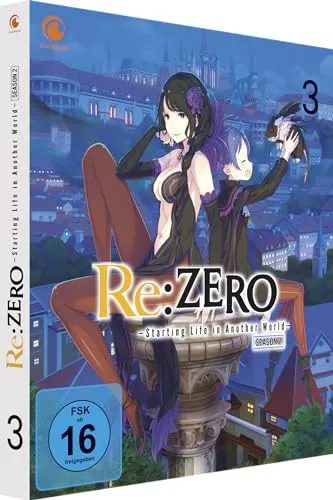 Re:ZERO - Starting Life in Another World - Staffel 2 - Vol.3 - [DVD] - Spannende Fortsetzung der beliebten Anime-Serie, freigegeben ab 16 Jahren, ideal für Fans von Fantasy und Abenteuer.