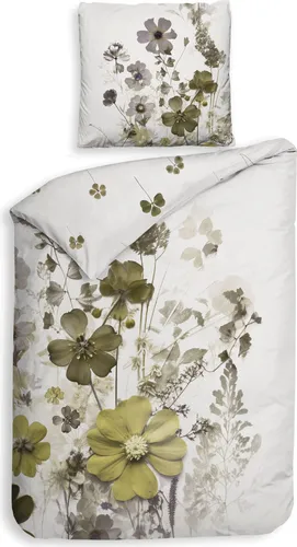 Heckett & Lane Satin Bettwäsche Liepa White 135x200 - Exklusive 2-teilige Mako-Satin Bettwäsche von Heckett & Lane, hautfreundlich und pflegeleicht, ideal für erholsame Nächte.