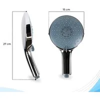Bath4U Duschkopf 150mm & 3/4 Zoll Anschluss 7 Strahlarten inkl. Schlauch 1 5m