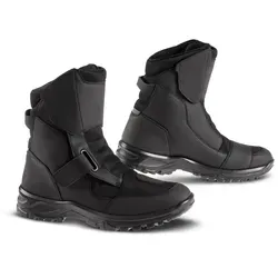 Falco Land 4 Motorradstiefel 46 - Wasserdicht & Rutschfest - Schwarz - Robuste Motorradstiefel für ATV, Quad und Offroad-Abenteuer. Atmungsaktiv, mit verstärkten Zehen und Ferse für optimalen Schutz. Ideal für jede Jahreszeit und vielseitige Einsätze.