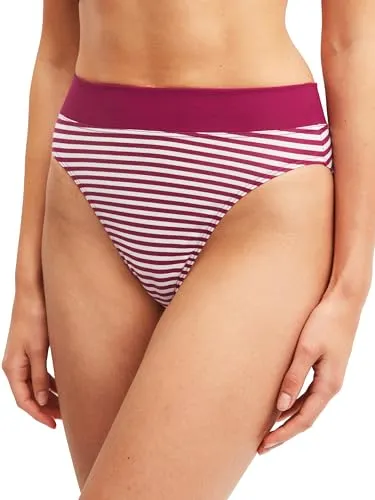 CALIDA Elastic Xtra Slip Damen, breiter Softbund, High Waist, atmungsaktive Single Jersey-Qualität Dahlia pink 44-46