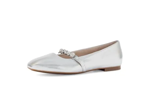 Gabor Damen Klassische Ballerinas - Elegante Slip-Ons für jeden Anlass - Hausschuhe: Stilvolle Ballerinas mit Gummizug für perfekten Halt und unvergleichlichen Komfort, ideal für den Alltag und besondere Anlässe.