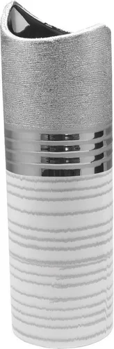 GILDE Dekovase Keramik Halbmondvase Lavena - Elegante Tischvase aus Keramik in Halbmondform, ideal für kreative Blumenarrangements und stilvolle Dekoration.