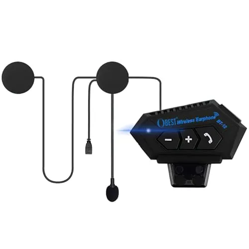 OBEST Motorrad Bluetooth Headset mit Freisprechsystem