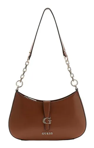 Guess Schultertasche Carrie Top Zip - Elegante GUESS Schultertasche im kompakten Format mit goldfarbenen Details. Ideal für jeden Anlass, bietet sie ausreichend Platz für persönliche Gegenstände und überzeugt durch ihr modernes Design.