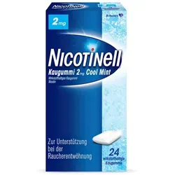 Nicotinell Kaugummi 2 mg Cool Mint 24 St
