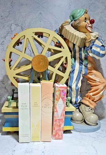 Avon Parfum Eve Truth Become Prive 4x10ml Taschenspray Tasche Reise Etui Spray