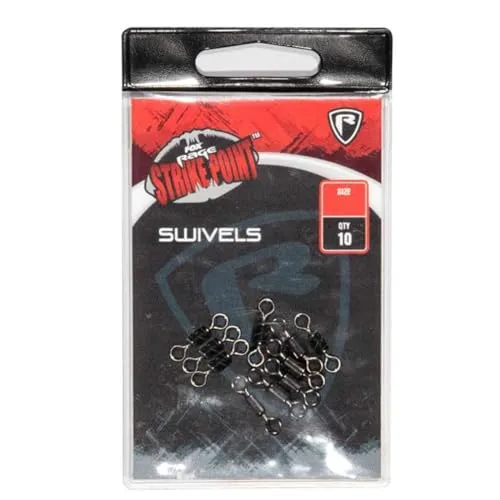 Fox Rage Strike Point Swivel - 10 Tönnchenwirbel, Größe:3