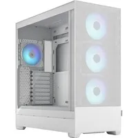 Fractal Design Pop XL Air RGB - Weißes PC-Gehäuse mit RGB-Beleuchtung - PC-Gehäuse mit transparentem Seitenfenster und RGB-Beleuchtung für eine beeindruckende Optik und optimale Luftzirkulation.