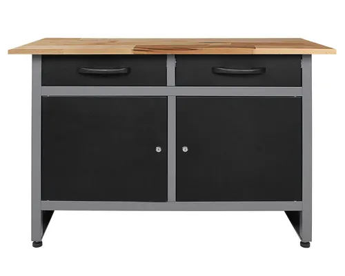 Ondis24 Werkbank Werktisch Montagewerkbank Schubladenschrank Metall 120 cm Bank