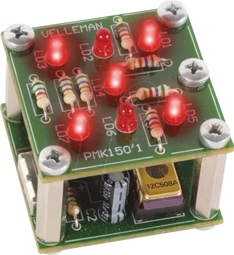WHA WSG150 - Lötbausatz: Elektronischer Würfel, Schüttelwürfel