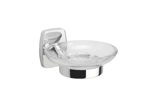 tecuro Seifenschale Badausstattung Serie 2000 Seifenschale mit Kristallglas, Metall