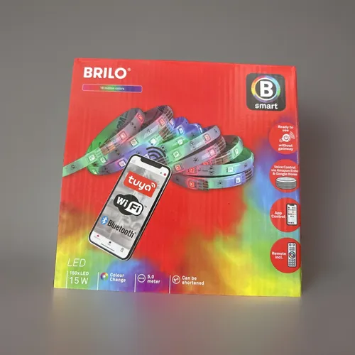 Briloner -Smart LED RGB Lichtband 5m Alexa Wifi Streifen Bluetooth App Steuerung