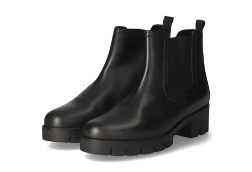 Gabor Damen Chelsea Boots - Wechselfußbett, Best Fitting, warme und gefütterte Stiefeletten in Schwarz, Größe 38.5 EU