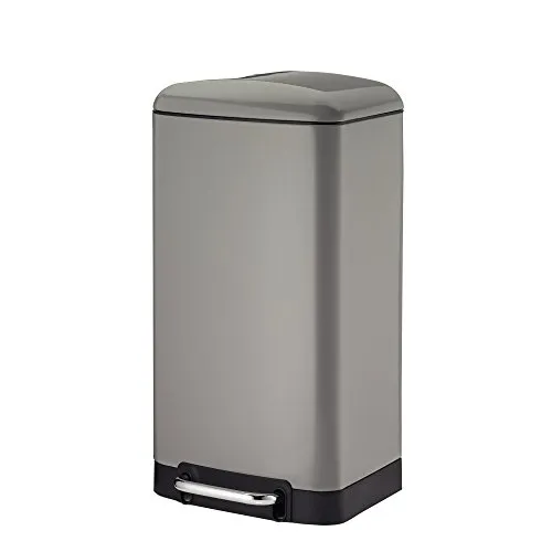 Kela Abfalleimer Davino 30 L - Haushaltszubehör mit 30 L Volumen und Silent-Close-Funktion für geräuschloses Schließen. Ideal für umweltfreundliche Mülltrennung und einfache Reinigung.