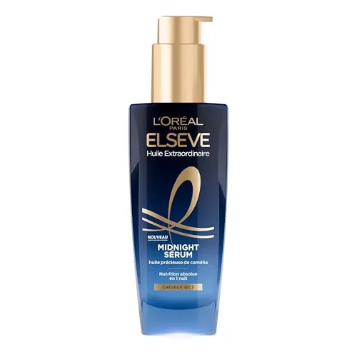 L'Oréal Paris - Haarserum für trockenes Haar – Ernährung & ohne Übertragung – wertvolles Kamelienöl – Elseve außergewöhnliches Öl – 100 ml