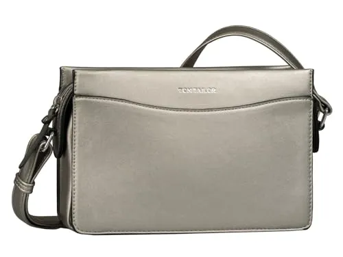 TOM TAILOR bags MARINA Damen Umhängetasche S, old silver, 23x9x15