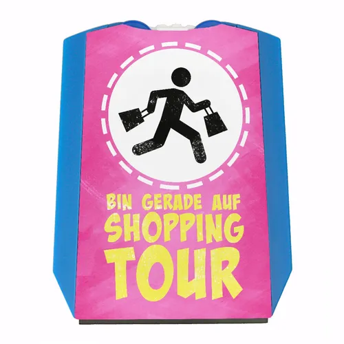 Bin gerade auf Shoppingtour Parkscheibe mit Eiskratzer und 2 Einkaufswagenchips