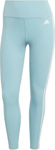 adidas Damen Train Essentials 3-Stripes High-Waisted 7/8 Leggings - Fitnesshosen mit hohem, elastischem Bund für optimalen Komfort, gefertigt aus 85 % recyceltem Polyester und ausgestattet mit AEROREADY Technologie für trockenen Tragekomfort.