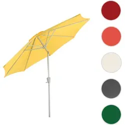 Mendler Sonnenschirm N18, neigbar und stabil, Ø 2,7m, gelb