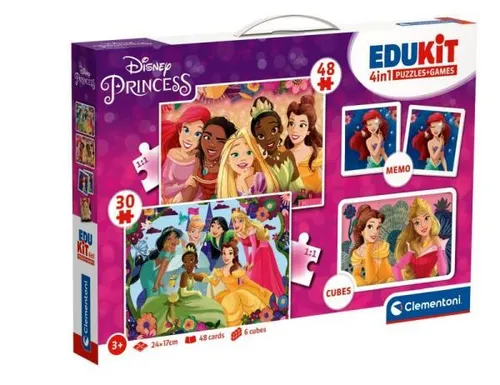Puzzle 2w1  Memo  Klocki Princess CLEMENTONI 18297 CLM CLEMENTONI 8005125182978