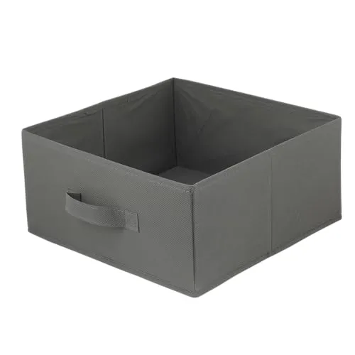 lavita Aufbewahrungsbox | faltbare Aufbewahrung Boxen 31 x 31 x 15 cm | Schubladen-Organizer Box| Ordnungssysteme für Kleidung | Kleideraufbewahrung & Organisation | dunkelgrau | 1 stück