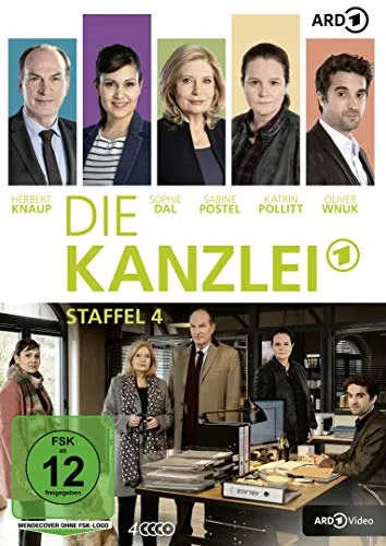 Die Kanzlei - Staffel 4 [4 DVDs] - Spannende Anwaltsserie auf 4 DVDs, freigegeben ab 12 Jahren, ideal für Fans von packenden Rechtsdramen.