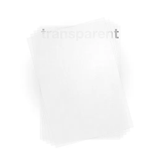 Produktbild Blatt Transparentpapier Zanders T2000 DIN A4 100 g/qm Super Qualität klar-weiß durchscheinend 100