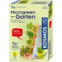 Microgreen-Garten Experimentierkasten - Entdecke die Welt der Pflanzen mit diesem spannenden Experimentierkasten für Kinder von 6 bis 10 Jahren. Ideal für den Biologieunterricht und spielerisches Lernen.