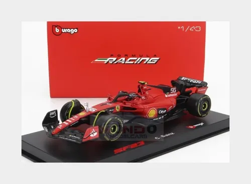 1:43 BURAGO Ferrari F1 Sf-23 #55 2023 Carlos Sainz +Pilot And Showcase BU36835SA