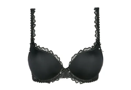 Marie Jo JANE Dekolleté-BH - Dirndl BH in Schwarz, Größe 80D - Funktionsunterwäsche mit gefüttertem Herzform-Cup für perfekten Halt, ideal für festliche Anlässe und Dirndl-Outfits.