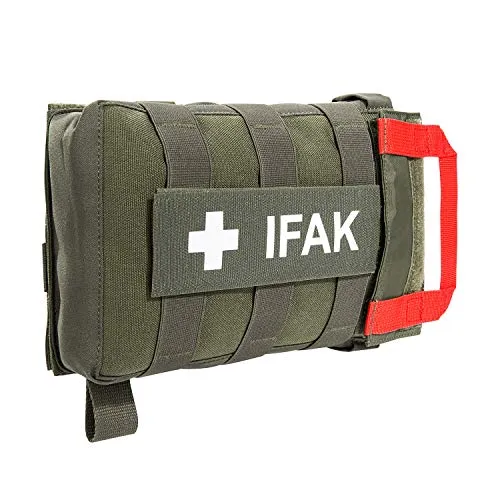 Tasmanian Tiger IFAK Pouch VL – Olivgrün - Molle-kompatible First Aid Pouch für schnelle Entnahme. Mit 22 PALS-Schlaufen und zwei Einschub-Taschen für individuelle Konfiguration Ihrer Erste Hilfe Ausrüstung.