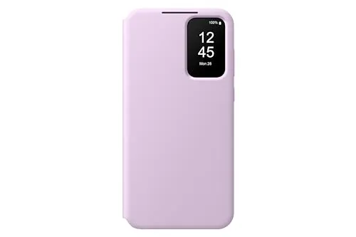 Samsung Smart View Wallet Case EF-ZA356 für Galaxy A35 5G - Klapphülle mit Kartenfach und Sichtfenster, perfekter Rundum-Schutz in Lavender