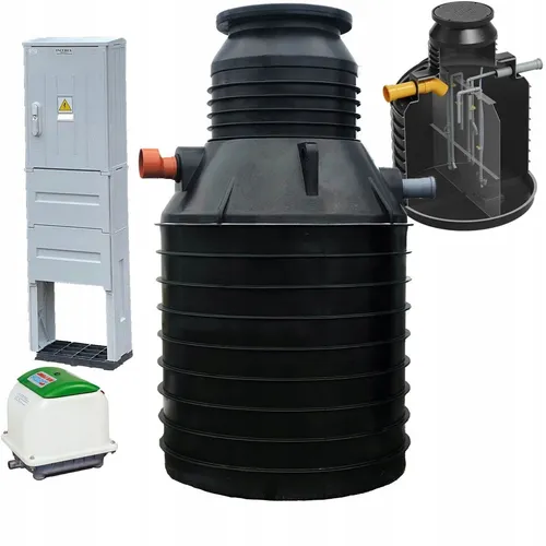 Biologische Kleinkläranlage JFC HYDRO H1 2000L SBR + SECOH JDK-60 Komplett-Set