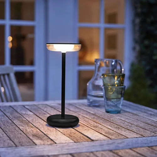 Moderne dimmbare LED Tischlampe 30cm mit Akku - Elegante 30 cm LED Tischlampe, dimmbar und mit 1800mAh Akku. Ideal für eine gemütliche Atmosphäre und flexibles Licht. USB-C-Ladung für einfache Handhabung. Perfekt für Schreibtisch oder Nachttisch.