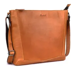 Benthill Handtasche Damen Echt Leder - Vintage Umhängetasche in Braun - Die Benthill Handtasche aus hochwertigem Rindsleder vereint elegantes Design mit viel Stauraum. Ideal für den täglichen Gebrauch und ein tolles Geschenk für besondere Anlässe. Maße: 37x31x9 cm.