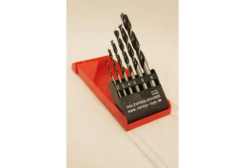 Corvus Spielwerkzeug Holzbohrersatz 6 Stück