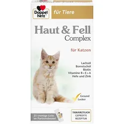 Doppelherz für Tiere Haut & Fell Complex für Katzen 25 St
