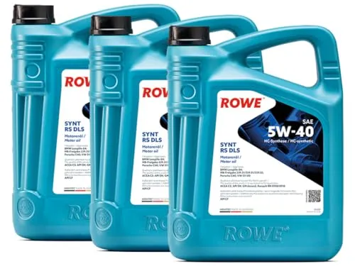 ROWE HIGHTEC SYNT RS DLS SAE 5W-40, 15 Liter (3x5L), 20307 von Rowe