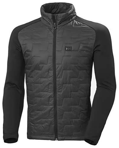 Helly Hansen Herren Lifa Loft Hybrid Insulator Jacke, Schwarz, S EU - Funktionsjacke mit LifaLoft-Isolierung für leichte, atmungsaktive Wärme. Ideal für Bergaktivitäten und lässt sich klein verpacken.