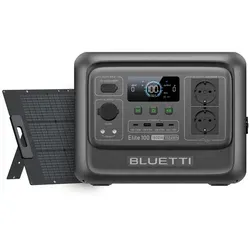 BLUETTI Elite 100 V2 Tragbare Powerstation mit Solarmodulen