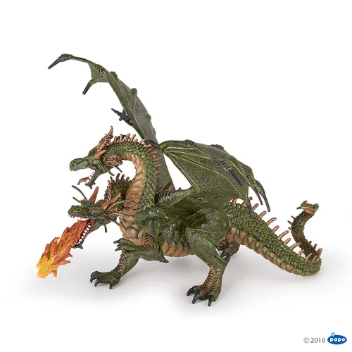 PAPO Fantasywelt ZWEIKÖPFIGER DRACHE GRÜN