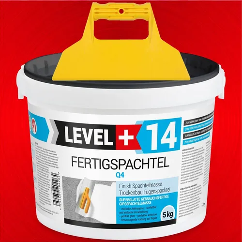 Fertigspachtel  5Kg Glättspachtel Q1-Q4 Innen Trockenbau+Kunststoffspachtel RM14