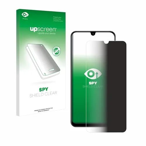 upscreen Anti-Spy Blickschutzfolie für Samsung Galaxy A50s Made in Germany, Privacy Screen Displayschutz-Folie [Sichtschutz, Blaulichtfilter]