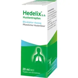 Hedelix S A 20 ML - Pflanzliches Arzneimittel bei Erkältungskrankheiten der Atemwege, ideal zur Linderung von Beschwerden bei chronisch-entzündlichen Bronchialerkrankungen.