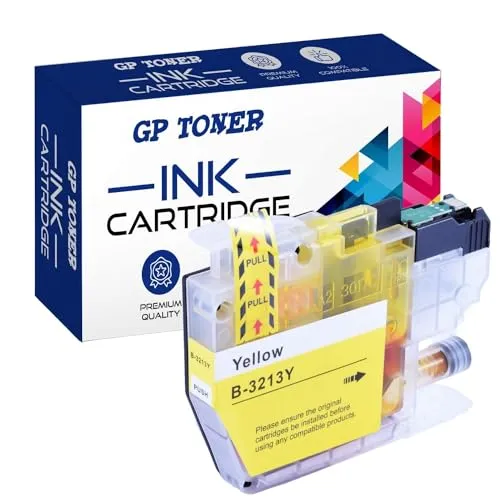 GP TONER LC3213 Druckerpatronen Ersatz für Brother LC-3213 LC-3211 LC3211 Patronen für Brother DCP-J572dw MFC-J497DW MFC-J491DW DCP-J772DW DCP-J774DW MFC-J890DW MFC-J895DW Gelb